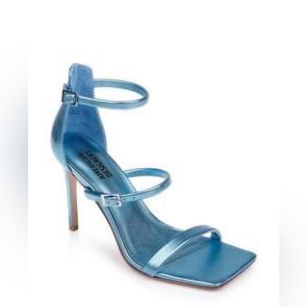 American Designers Vogue Ankle Strap Sandal in Tranquil Blue - Size 10